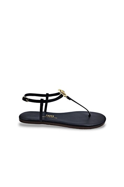 Tkees Buckle Black Women's Flip Flops Sandals