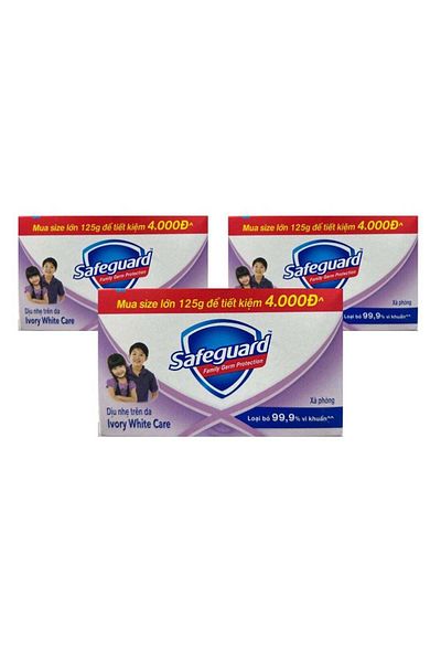 Skin Generics SAFEGUARD Ivory White Care 3x125g (pack of 3)