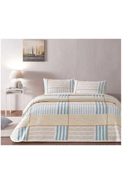 Taç Crown Double Personality Printed Pique Set Willow