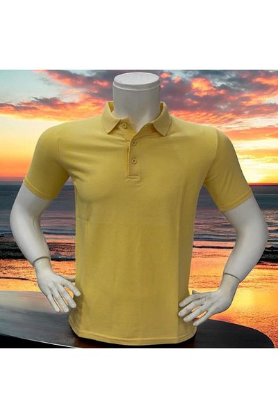 GÖMLEK GALERİSİ Men's 100% Cotton Regular Cut Polo Neck Summer T-Shirt