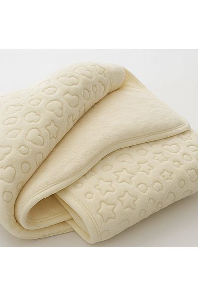 Mia Blanket Embossed Patterned Plush Baby Blanket