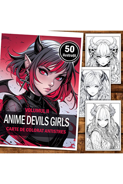 Legendary Gifts Carte de colorat pentruantistres, 50 de ilustratii, Anime Dev...