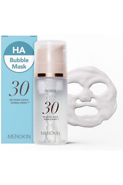 MOISTEN Menoskin Quick Bubble Face Mask, Korean Hydrating Face Mask, 8 Variants - Hyaluronic Acid, Moisturiz