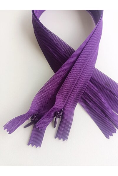 fabricorg Hidden Zipper 40 cm 2 Pieces (Purple)