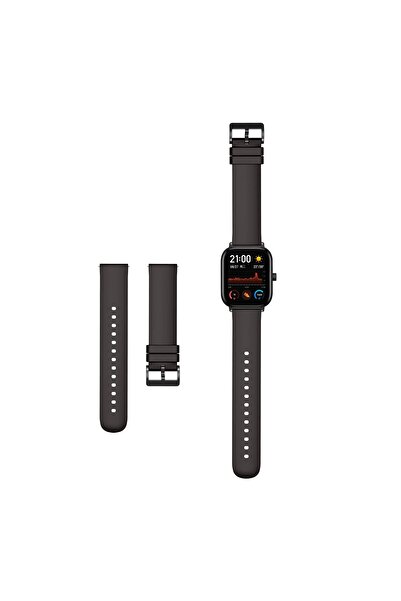 Dmay Amazfit Gts / Amazfit Gts 2 / Amazfit Gts 2 Mini Uyumlu Tokalı Silikon K...