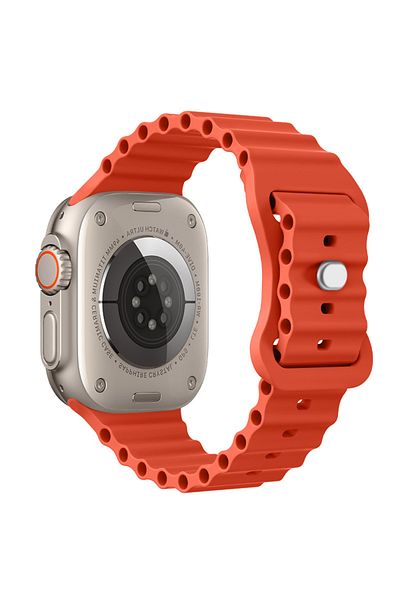LUVLU Soft Silicone Band Compatible With Apple Watch Ultra, Ultra 2, From Series 10 To 1 - 42-44-45-49mm