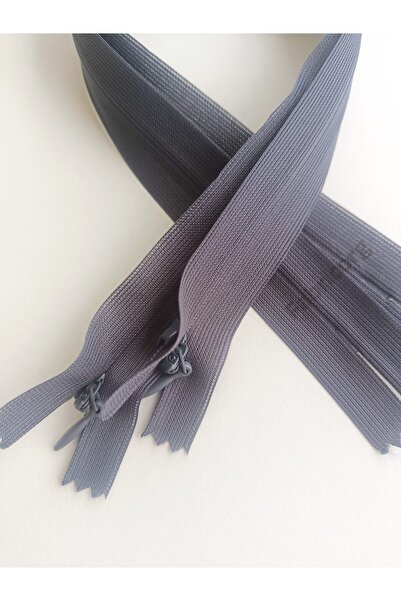 fabricorg Hidden Zipper 40 cm 2 Pieces (Dark Gray)