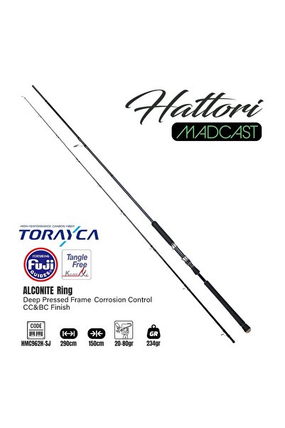 Fujin Hattori Madcast 290cm 20-80gr Shore Jig Olta Kamışı