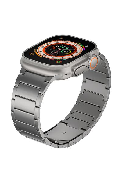 LUVLU Curea Titan Pentru Apple Watch Ultra Si Ultra 2 (49MM) Titan Grad 2, Protectie Dlc