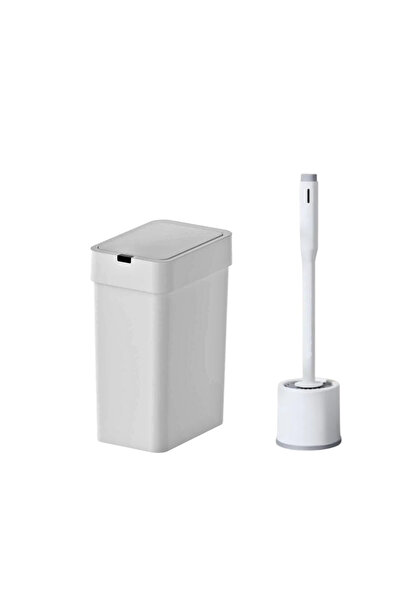 Geseus Sensörlü Otomatik Slim Çöp Kovası 9 Lt+ Deterjan Hazneli Silikon Kloze...