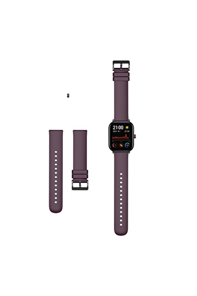 Dmay Amazfit Gts 2e / Amazfit Gts 3 / Amazfit Gts 4 Mini Uyumlu Tokalı Siliko...