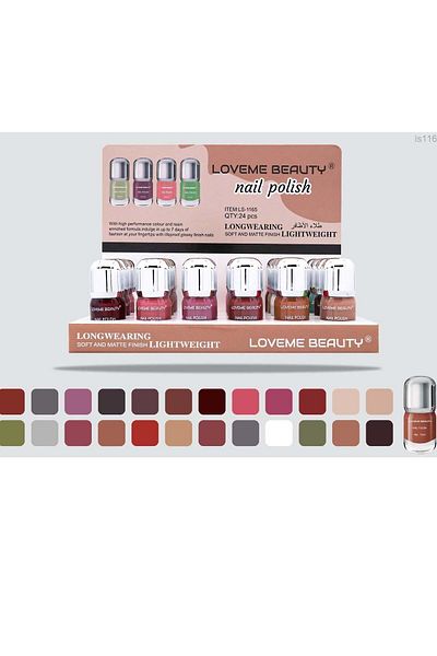 Beauty Lavme Beauty Nail Polish Set with 24 Multi-Colors