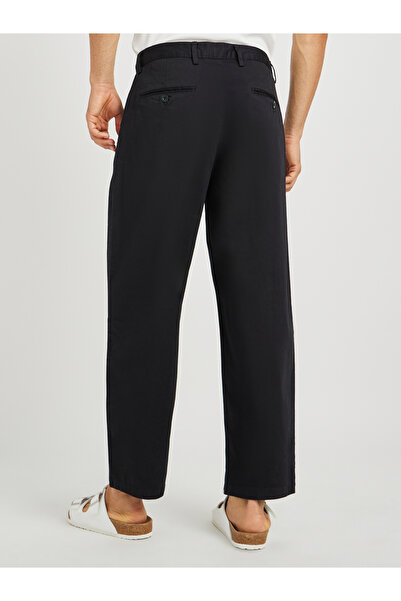 Styli Plain Stretch Satin Wide Leg Chino Pants
