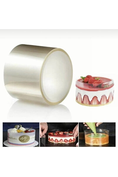 2020 Pasta Kenar Jelatini Kesilmiş Hazır 58cmx11cm 1 Nolu Pasta için 10 Adet