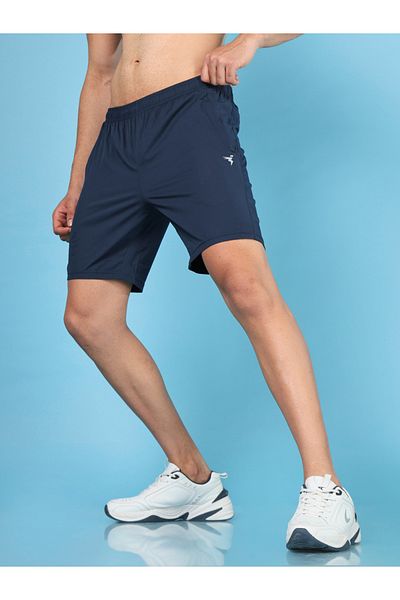 Technosport By Styli Solid 2-Way Stretch Shorts