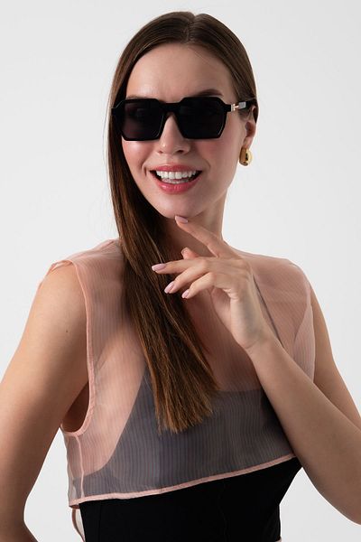 Aqua Di Polo 1987 Women's Gold Sunglasses Apsn013001