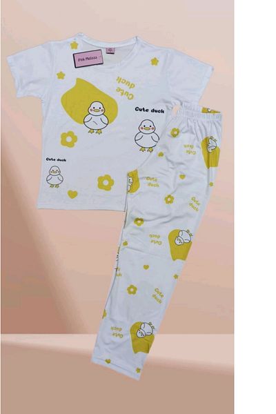 ARB Women's Cotton Pajamas Set Cute Cartoon Character Young and Comfortable Design