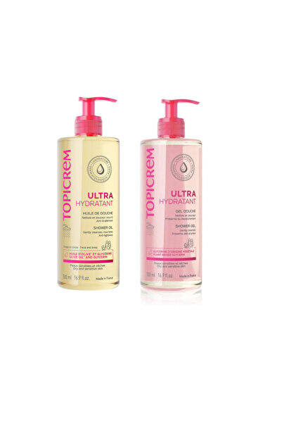 Topicrem Ultra Hydaratant Shower Oil 500 ml +Topicrem Ultra Hydaratant Duş Je...