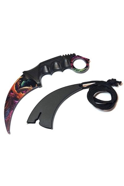 OEM Cutit CS-GO Counter Strike Karambit, Colorat, 19 cm