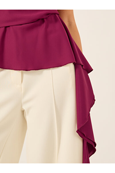 Styli Strappy Asymmetric Hem Wrap Cami Top