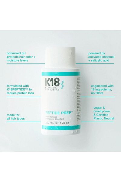 K18 Peptide Prep Shampoo for Oil Removal Shampoo