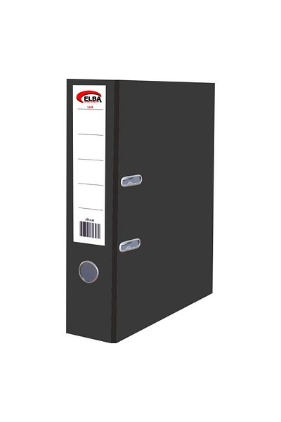 ELBA Black Wide Plastic Office Folder