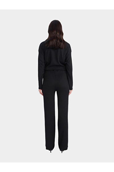 DeFacto Women Black Wide Leg Flexible Pant