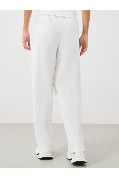 Styli Pin Tuck Wide Leg Joggers with Side Seam Slit