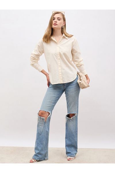 Styli Embellished Detail Long Sleeves Regular Fit Shirt