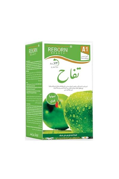 REBORN كريم صبغة شعر خالي من الامونيا اسود طبيعي ريبورن 500 مل 500مل