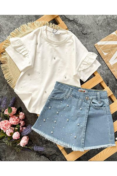 KOKOŞ BEBEK Denim Skirt Suit