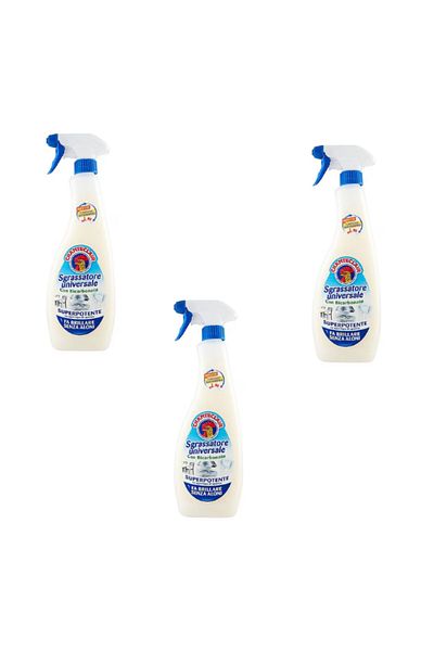 chante clair Pack of 3 x Chanteclair Universal Degreaser, with Bicarbonate, 600 ml