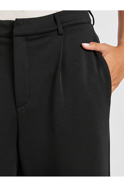 Styli Solid Pleated Wide Leg Knit Pants