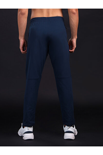 Technosport By Styli Men Blue Solid 4-Way Stretch Track Pants