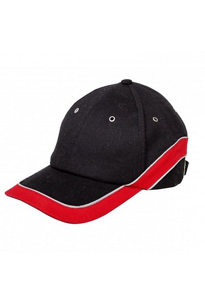 Lahti Pro Reflective Cap With Ventilation / Black