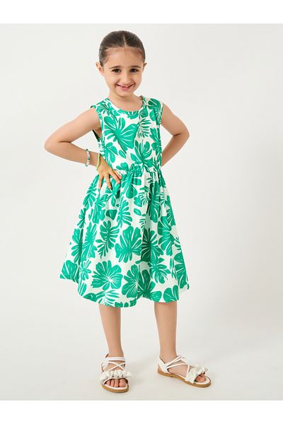 Styli All-Over Print Sleeveless Dress