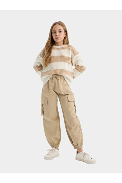 DeFacto Kids Beige Cargo Regular Fit Pant