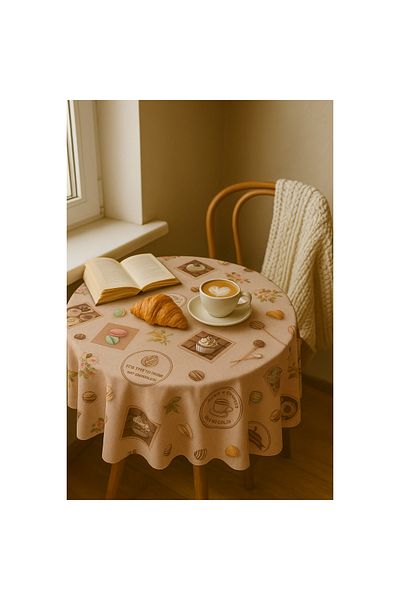 Brava Casa Fata de Masa, Dulcis ChocoFest Luxe, 400×140 cm, Anti-Stain, PVC Calitativ, OEKO-TEX 100, BravaCasa