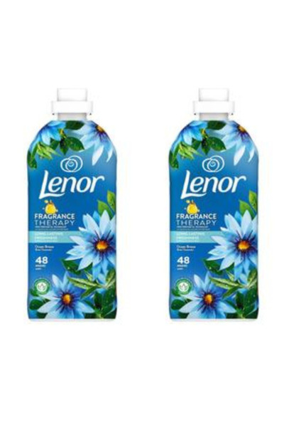lenor Pachet 2 X Balsam de rufe Lenor Fragrance Therapy Ocean Breeze, 1.2 L, 48 spalari