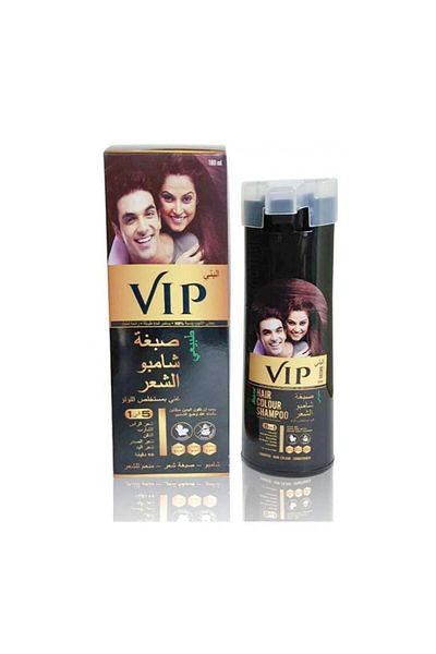 BRONZENET VIP Hair Dye Shampoo Brown 180ml