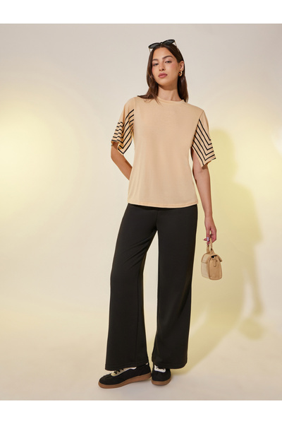 Styli Striped Short Sleeves Regular Fit T-Shirt