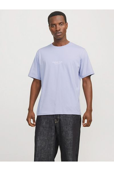 Jack & Jones Slogan Print Round Neck T-Shirt