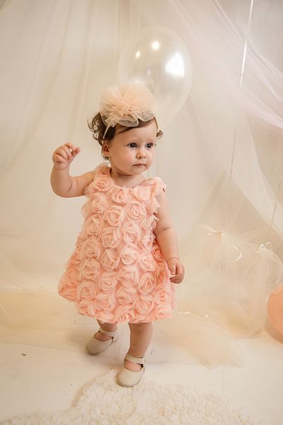 ministok Rose Back Tie Baby Girl Suit