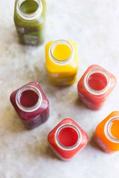 Open Home Concept 3Pcs 250ml Smoothie Detox Bottle Clear Plastic Leakproof Lid Cornered Juice Bottle