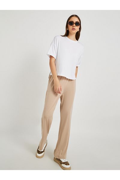 Styli Solid Oversized Round Neck T-Shirt