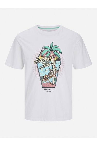 Jack & Jones Graphic Print Round Neck T-Shirt
