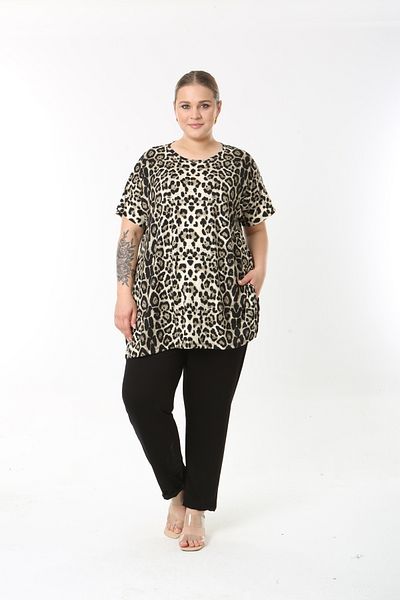 XL Modam Xlmodam Women's Multicolor Lycra Tunic with Large Size