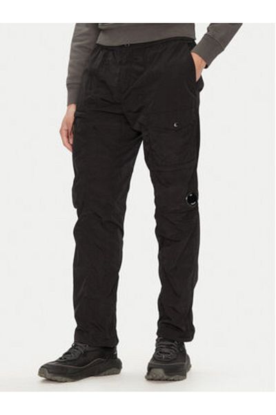 C.P. COMPANY cp company Men's fabric trousers 18CMPA063A005904G Black