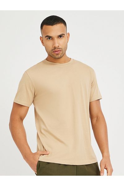 Styli Solid Short Sleeve Crew Neck T-Shirt