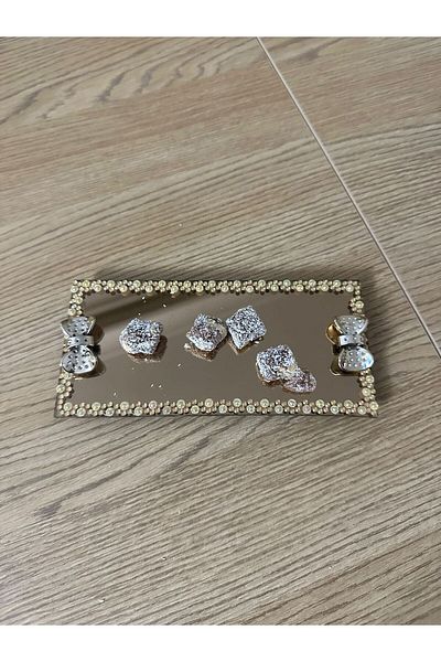 Dumans home Presentation Plate Delight Plate Promise Engagement Ring Plate Mirror